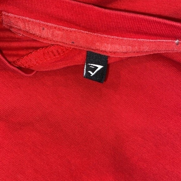 Gymshark athletic red logo top size medium to large - Picture 4 of 4